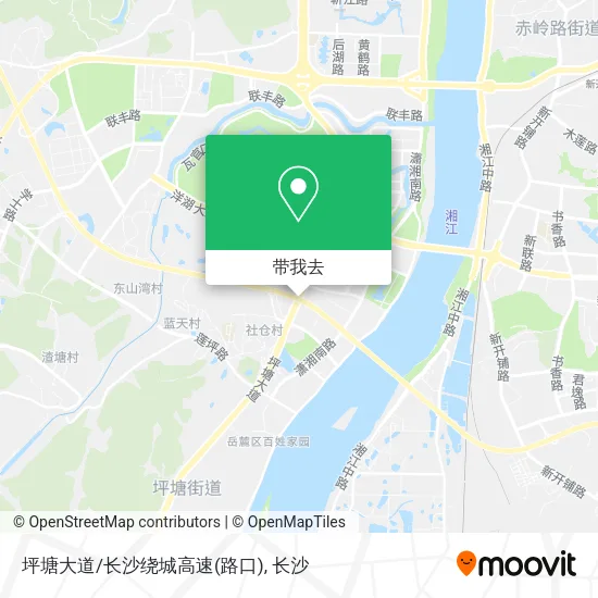 坪塘大道/长沙绕城高速(路口)地图
