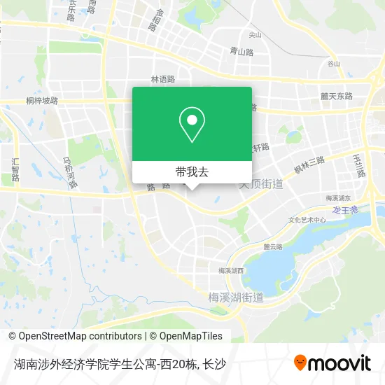 湖南涉外经济学院学生公寓-西20栋地图