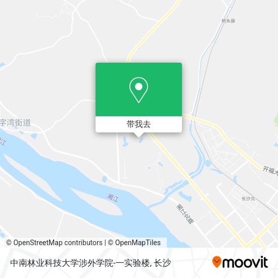 中南林业科技大学涉外学院-一实验楼地图