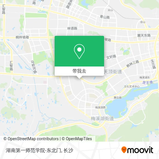 湖南第一师范学院-东北门地图