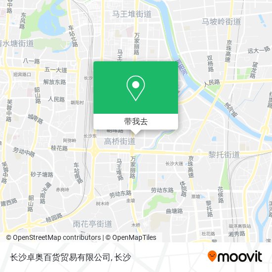 长沙卓奥百货贸易有限公司地图