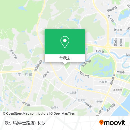 沃尔玛(学士路店)地图