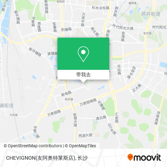 CHEVIGNON(友阿奥特莱斯店)地图