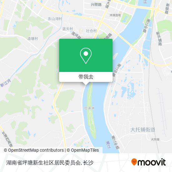湖南省坪塘新生社区居民委员会地图