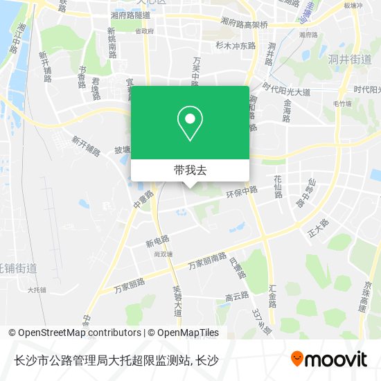 长沙市公路管理局大托超限监测站地图