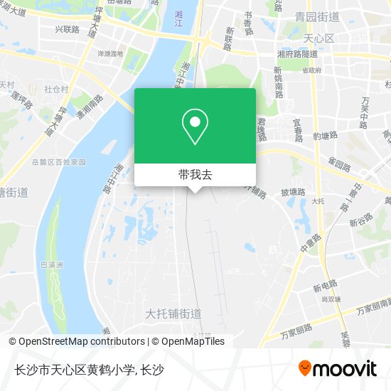 长沙市天心区黄鹤小学地图