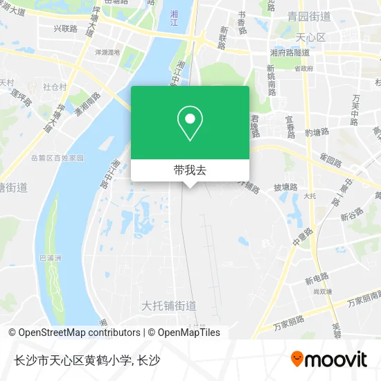 长沙市天心区黄鹤小学地图