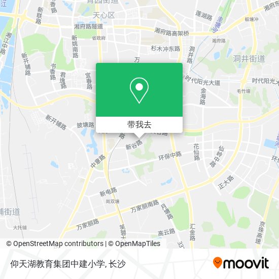 仰天湖教育集团中建小学地图