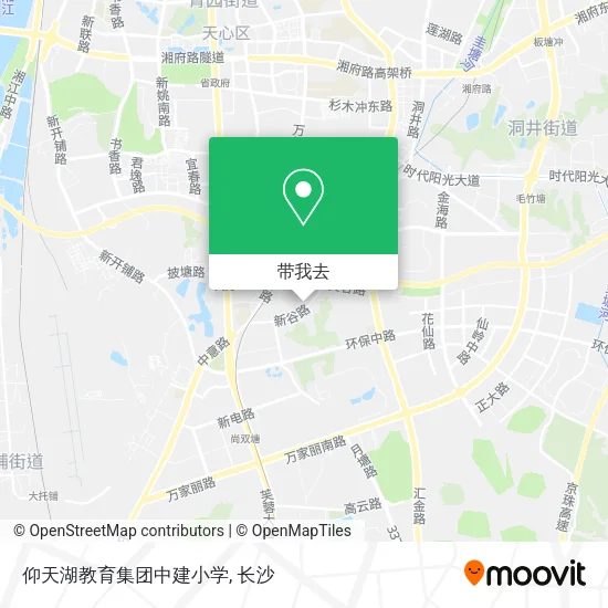仰天湖教育集团中建小学地图