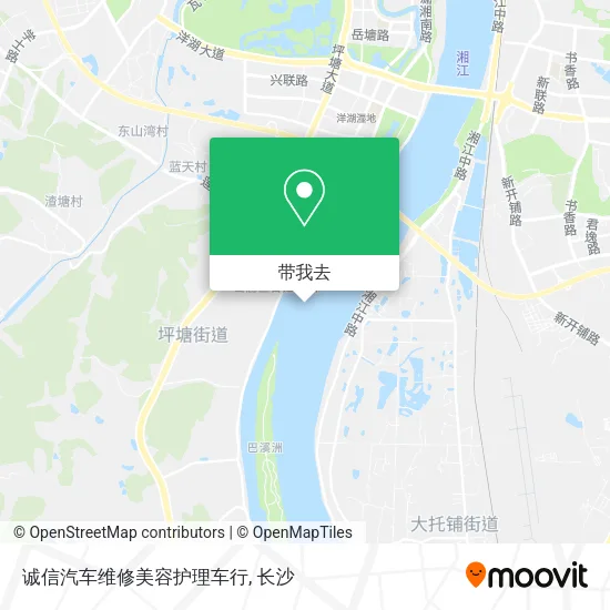 诚信汽车维修美容护理车行地图