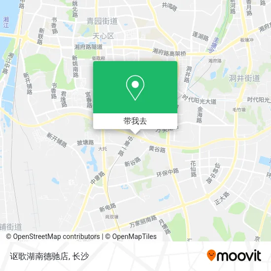 讴歌湖南德驰店地图