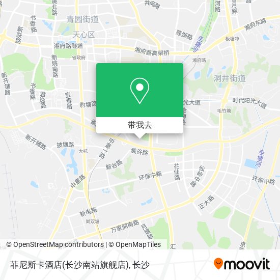 菲尼斯卡酒店(长沙南站旗舰店)地图