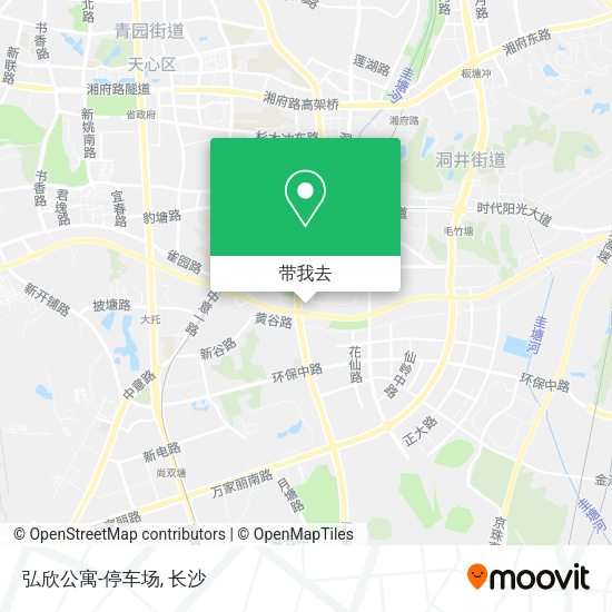 弘欣公寓-停车场地图