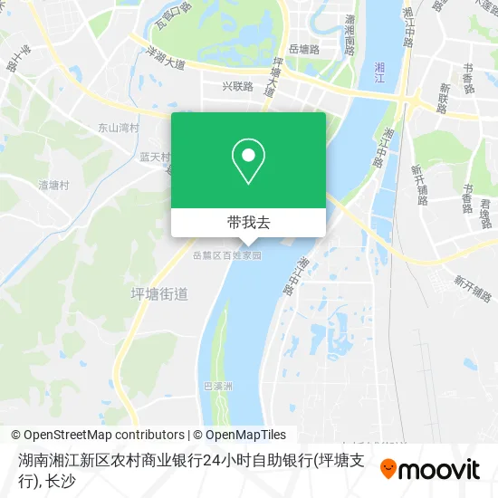 湖南湘江新区农村商业银行24小时自助银行(坪塘支行)地图