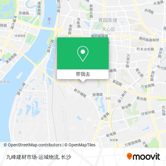 九峰建材市场-运城物流地图