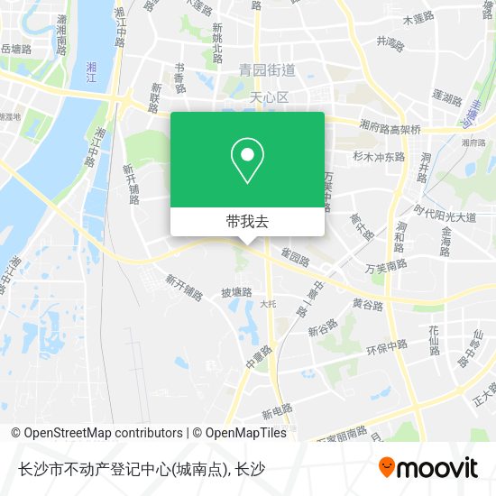 长沙市不动产登记中心(城南点)地图