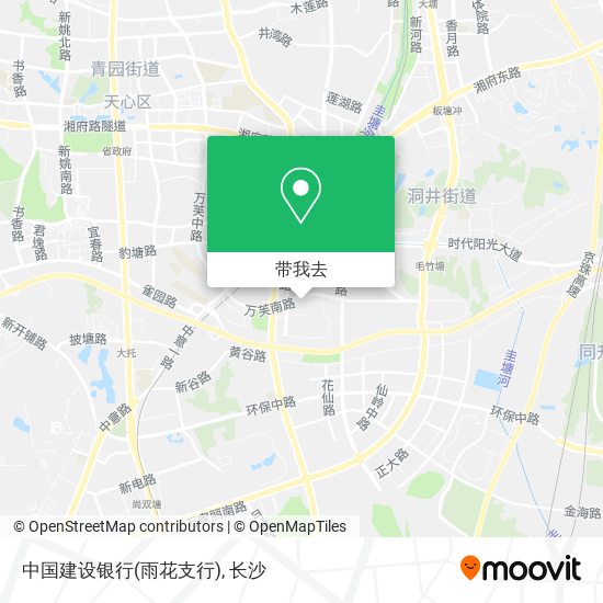 中国建设银行(雨花支行)地图