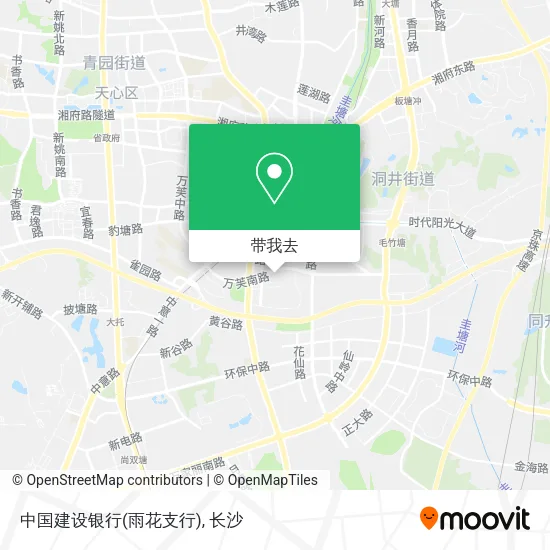 中国建设银行(雨花支行)地图