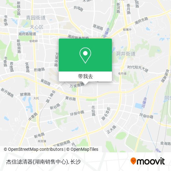 杰信滤清器(湖南销售中心)地图