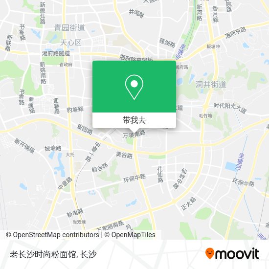 老长沙时尚粉面馆地图