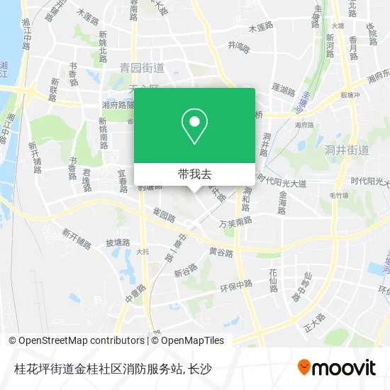 桂花坪街道金桂社区消防服务站地图