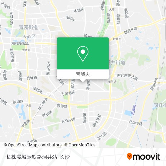 长株潭城际铁路洞井站地图