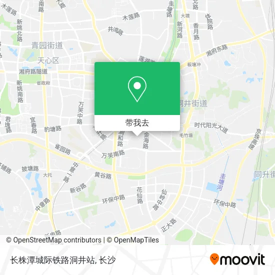 长株潭城际铁路洞井站地图