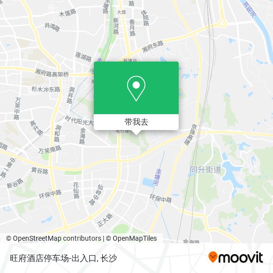 旺府酒店停车场-出入口地图