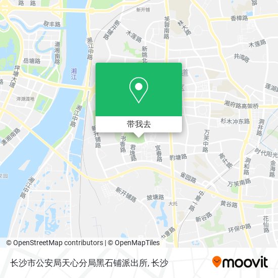 长沙市公安局天心分局黑石铺派出所地图