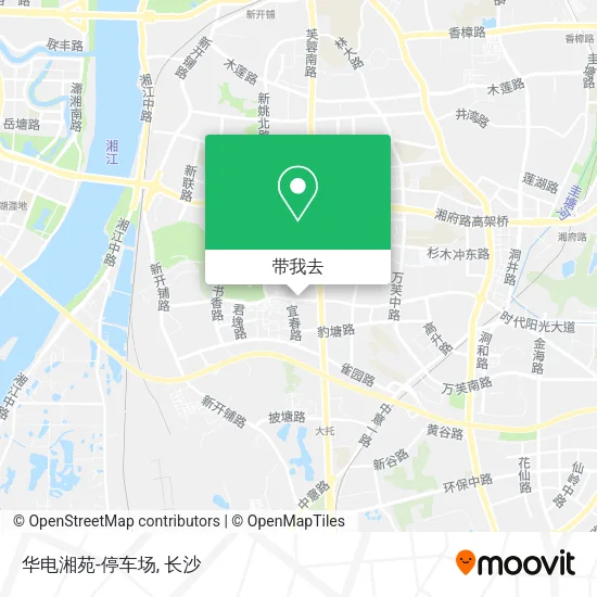 华电湘苑-停车场地图