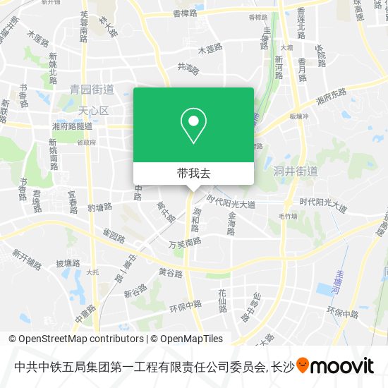 中共中铁五局集团第一工程有限责任公司委员会地图