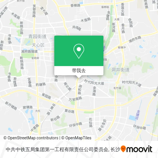 中共中铁五局集团第一工程有限责任公司委员会地图