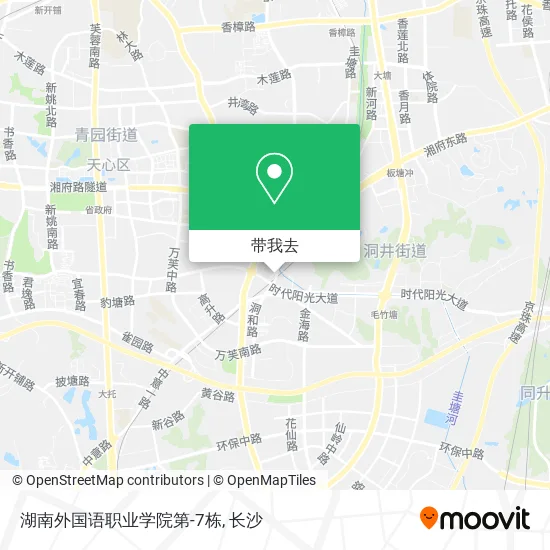 湖南外国语职业学院第-7栋地图
