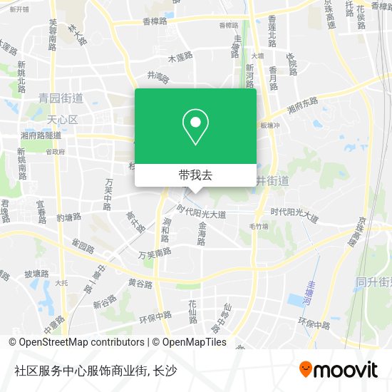 社区服务中心服饰商业街地图