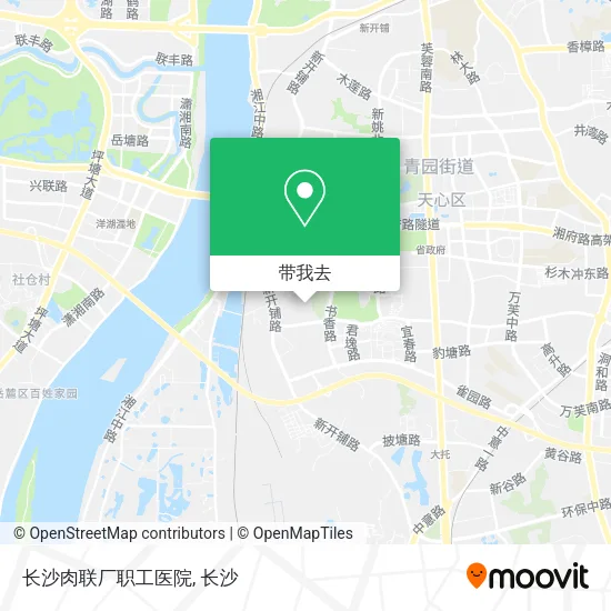 长沙肉联厂职工医院地图