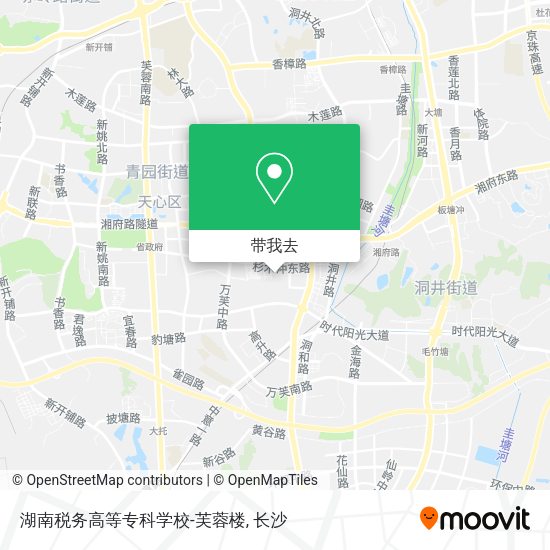 湖南税务高等专科学校-芙蓉楼地图