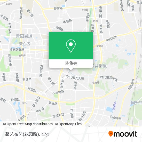 馨艺布艺(花园路)地图