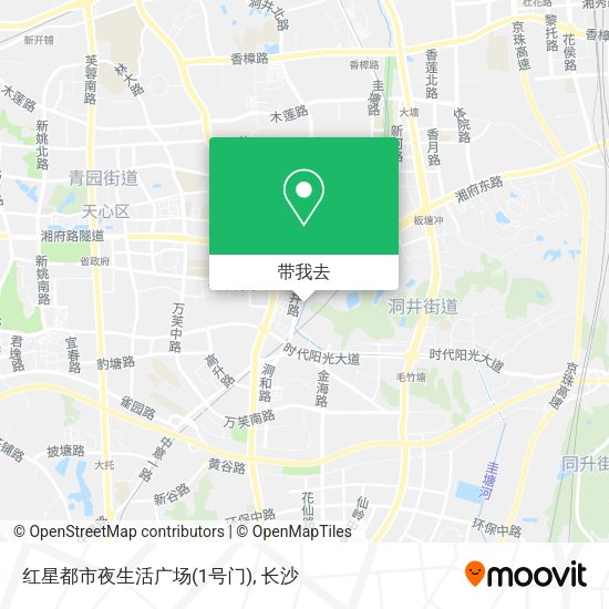 红星都市夜生活广场(1号门)地图