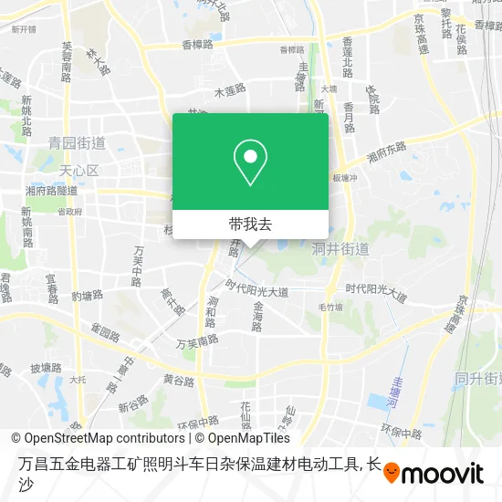 万昌五金电器工矿照明斗车日杂保温建材电动工具地图