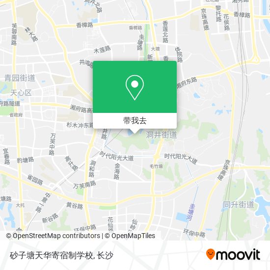 砂子塘天华寄宿制学校地图