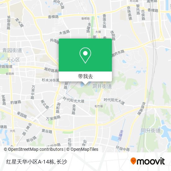 红星天华小区A-14栋地图