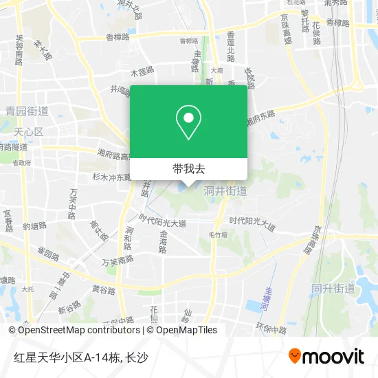 红星天华小区A-14栋地图