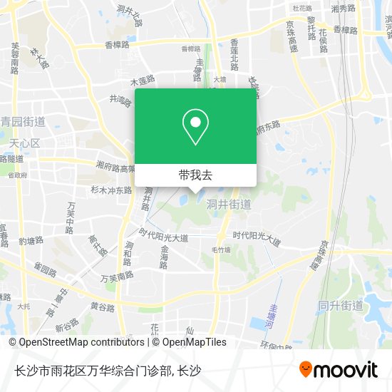 长沙市雨花区万华综合门诊部地图