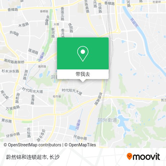 蔚然锦和连锁超市地图