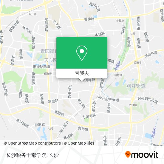 长沙税务干部学院地图