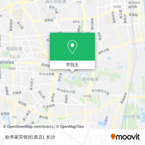 欧帝家宾馆(红星店)地图
