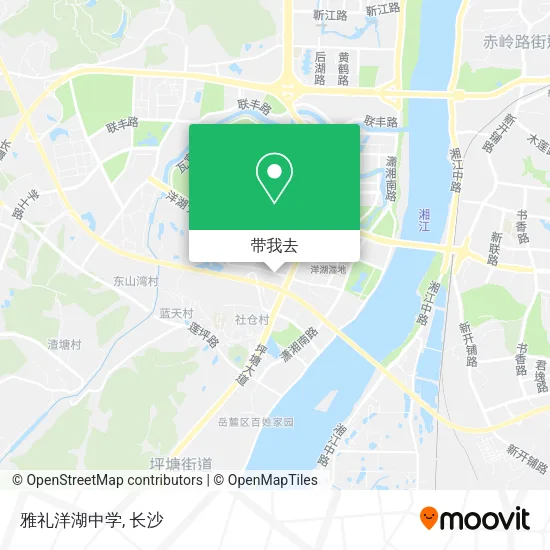 雅礼洋湖中学地图