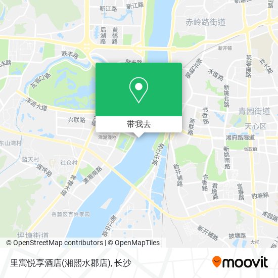 里寓悦享酒店(湘熙水郡店)地图