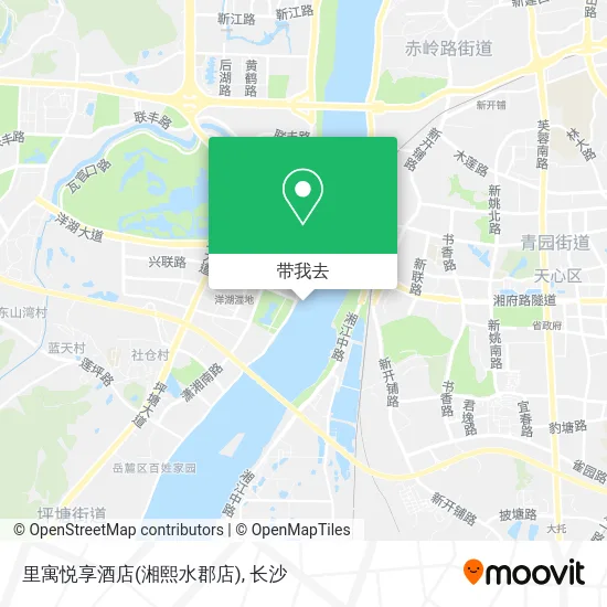 里寓悦享酒店(湘熙水郡店)地图