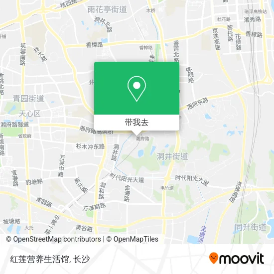 红莲营养生活馆地图